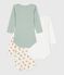 Set langärmeliger Baby-Bodys aus Baumwolle mit Leoparden-Motiv variante 1