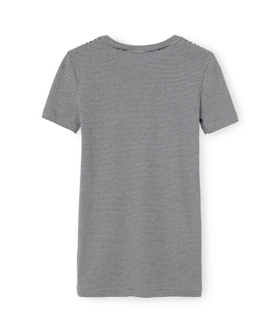 Ikonisches Damen-T-Shirt blau SMOKING/weiss MARSHMALLOW