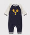 Langer Baby-Overall für Jungen blau SMOKING/grau BELUGA