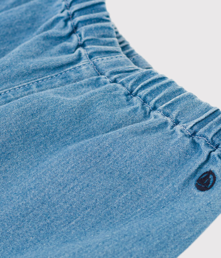 Baby-Hose aus leichtem Bio-Denim blau