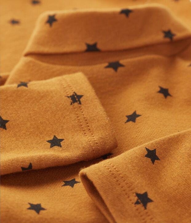 Lang&auml;rmeliger Baby-Body mit Rollkragen, Unisex braun/grau