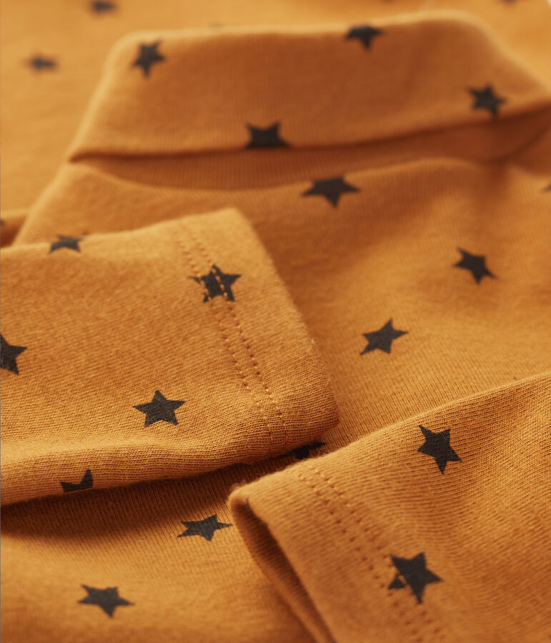 Lang&auml;rmeliger Baby-Body mit Rollkragen, Unisex braun/grau