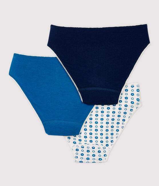 3er-Set Slips aus Baumwolle mit Badmintonmotiv für Mädchen variante 1