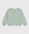 Kinder-Sweatshirt aus Molton für Mädchen grün HERBIER
