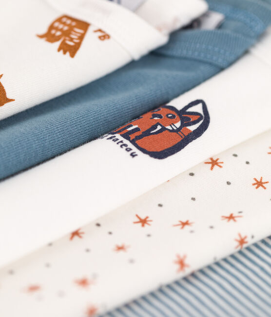 5er-Set langärmelige Baby-Bodys aus Baumwolle mit Eulenmotiv variante 1