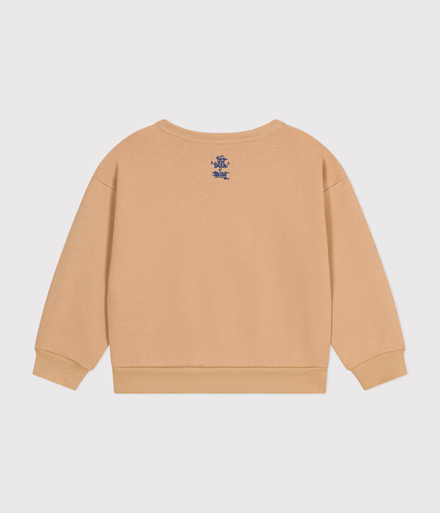 Kinder-Sweatshirt aus Molton beige
