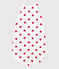 Babyschlafsack aus Baumwolle mit Herzmotiv TOG-Wert 1 weiss MARSHMALLOW/rot TERKUIT
