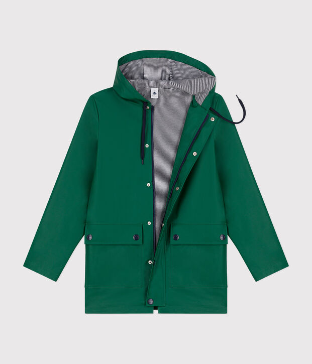 Ikonische Regenjacke f&uuml;r Damen und Herren gr&uuml;n