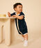 Baby Kurz-Overall aus Frottee blau SMOKING