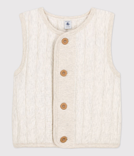 Kinder-Weste aus Doppeljersey beige MONTELIMAR CHINE