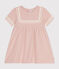 Kurzärmeliges Baby-Kleid im Matrosenstil aus Bio-Baumwolle rosa SALINE