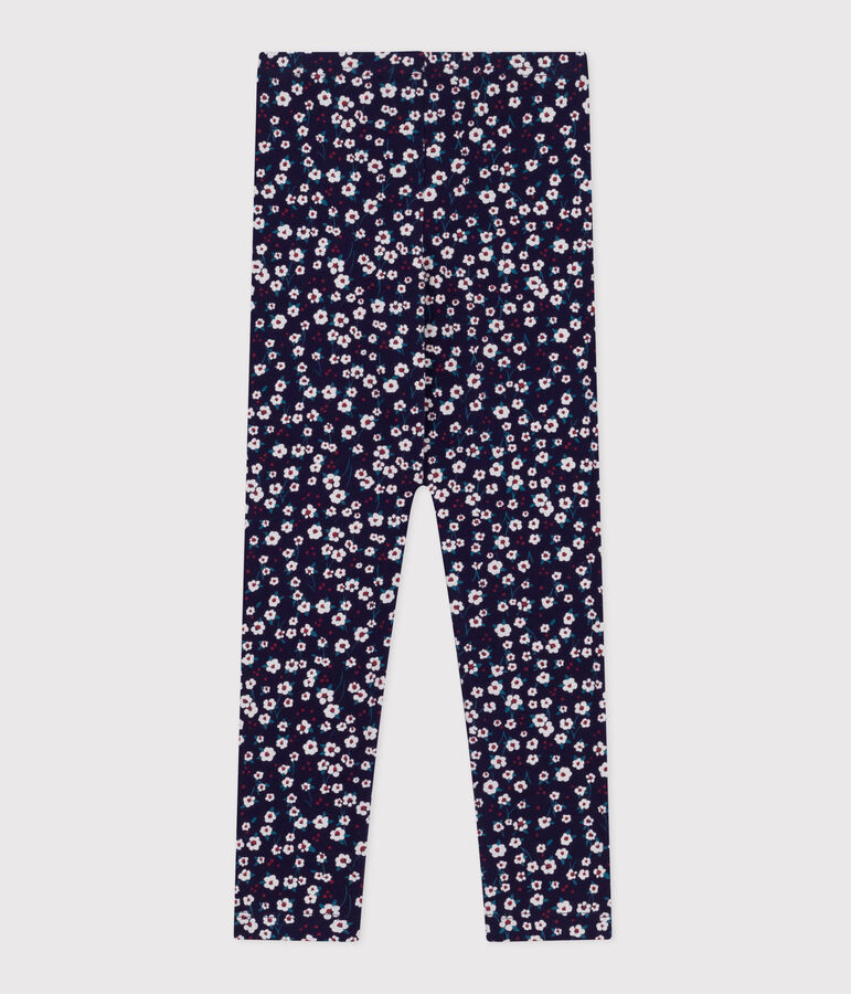 Kinder-Leggings aus gemusterter Baumwolle blau/vielfarbig