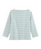 Streifenshirt Damen weiss/gr&uuml;n
