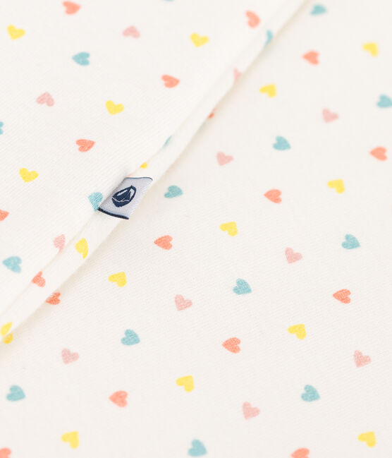 Babyschlafsack aus bedruckter Baumwolle TOG-Wert 1  weiss MARSHMALLOW/weiss MULTICO
