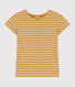 Damen-T-Shirt DAS GERADE BAUMWOLLE UND LEINEN 