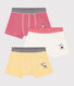 3er-Set Petit Bateau x Snoopy Boxershorts aus Baumwolle für Jungen