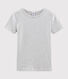 Damen-T-Shirt aus Baumwolle mit Rundhalsausschnitt