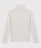 Rollkragenshirt aus BIO-Baumwolle für Damen grau BELUGA CHINE