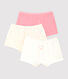 3er-Set Shortys aus Baumwolle mit Herz-Motiv für Mädchen
