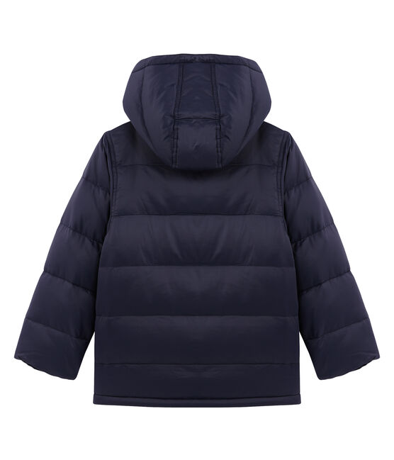 Wasserabweisende Jungen-Winterjacke mit Innenfutter blau SMOKING