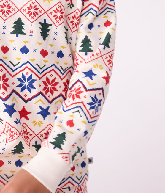Kinder-Pyjama aus Molton mit Weihnachts-Motiv MILK/ MULTICO