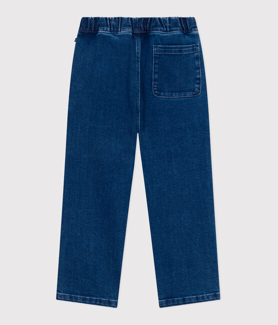 Kinder-Hose aus Denim grün BRUT MOYEN