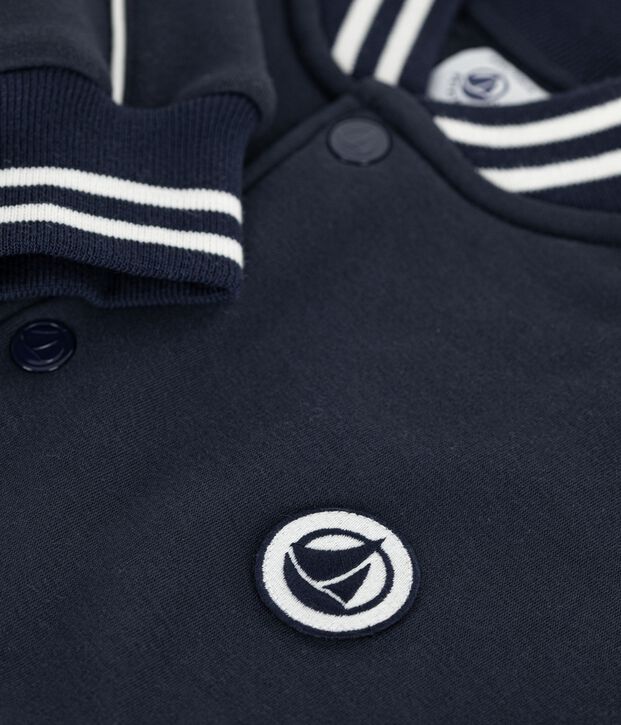 Kinder College-Jacke aus einfarbiger Baumwolle SMOKING