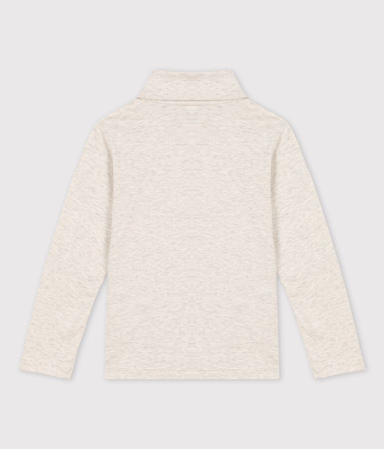 Kinder-Unterziehpullover aus Baumwolle f&uuml;r M&auml;dchen / Jungen beige