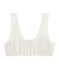 Gepolsterter Bustier für Mädchen weiss MARSHMALLOW