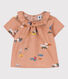 Kurzärmelige Baby-Bluse aus bedrucktem Popeline.