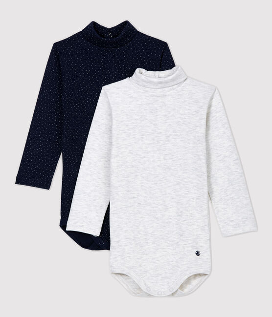 Baby-Bodys mit Rollkragen im 2er-Set variante 1