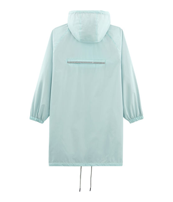 Lange winddichte wendejackedamen rosa GROSEILLER/blau CRYSTAL