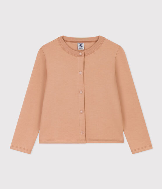 Kinder-Cardigan aus Baumwolle für Mädchen beige VINTAGE