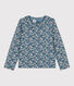 Langärmeliges, geblümtes Kinder-T-Shirt aus Baumwolle für Mädchen