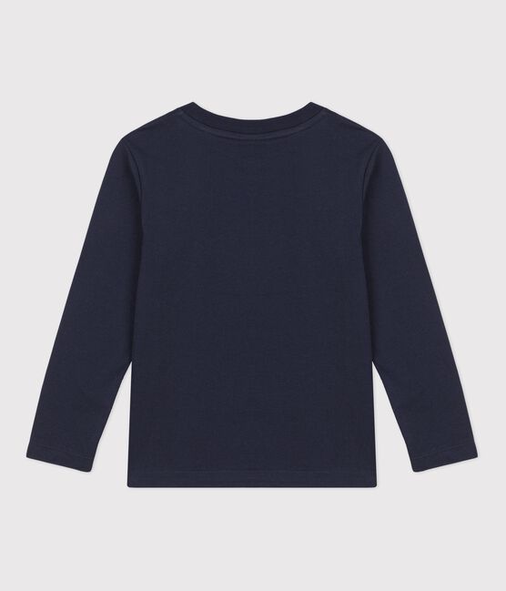 Langärmeliges Kinder-T-Shirt aus Baumwolle für Jungen blau RUISSEAU/ SMOKING