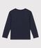 Langärmeliges Kinder-T-Shirt aus Baumwolle für Jungen blau RUISSEAU/ SMOKING
