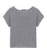 Damen-T-Shirt aus Leinen im Milleraies-Ringelmuster