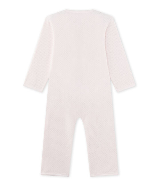 Mädchen-Overall aus Fleece rosa VIENNE/grau MISTIGRI