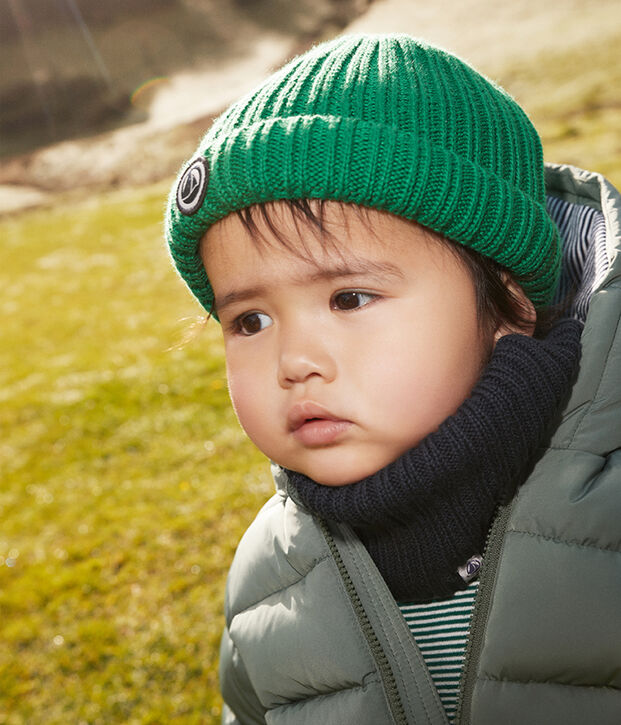 Baby-M&uuml;tzchen mit Fleece-F&uuml;tterung MATCHA
