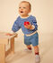 Baby-Sweatshirt aus Frottee blau SURF/ AVALANCHE