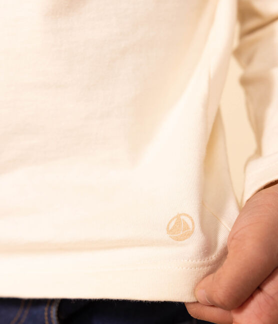Langärmeliges T-Shirt aus Baumwolle für Kinder Mädchen/Jungen weiss AVALANCHE/ MULTICO