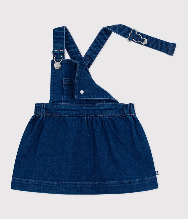 Baby-Latzkleid aus Denim blau