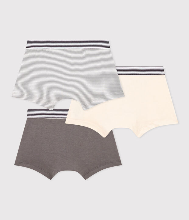 3er-Set Boxershorts aus Baumwolle mit Ringelstreifen f&uuml;r Jungen vielfarbig