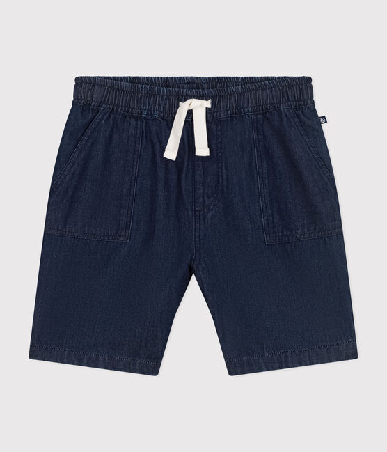 Kinder-Shorts aus leichtem Denim für Mädchen blau DENIM