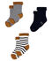 Set mit drei Paar kuschelig weichen, bequemen Frottee-Socken. variante 3