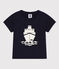 Kurzärmeliges Baby-T-Shirt aus Jersey mit Motiv blau SMOKING