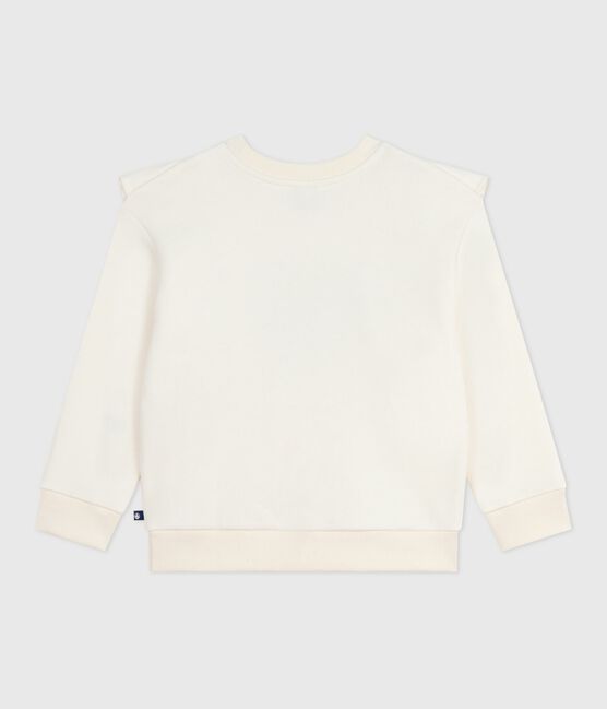 Kinder-Sweatshirt aus gemusterter Baumwolle naturfarben MILK