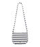 Gestreifte Mädchen-Schultertasche weiss MARSHMALLOW/blau SMOKING