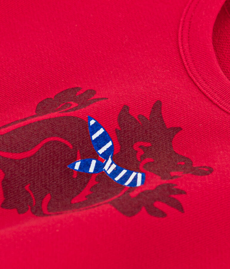 Baby-Sweatshirt aus Molton rot CORRIDA