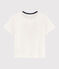 Kinder-T-Shirt mit Siebdruck für Jungen weiss MARSHMALLOW